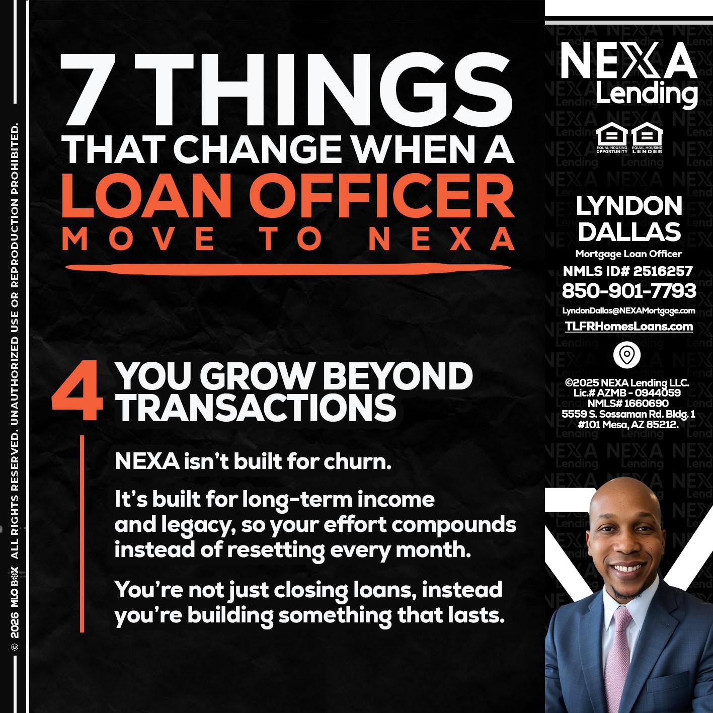 7 THINGS (4) - Lyndon Dallas -Mortgage Loan Officer