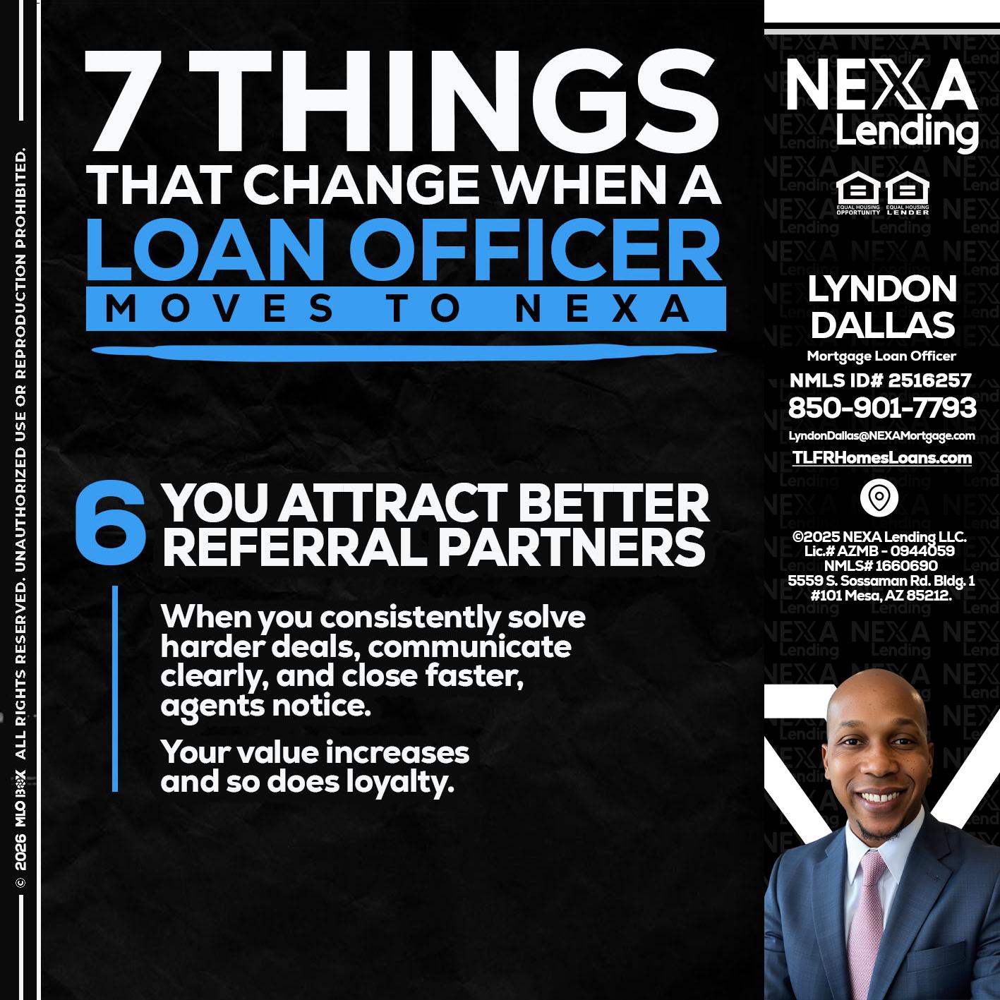 7 THINGS (6) - Lyndon Dallas -Mortgage Loan Officer