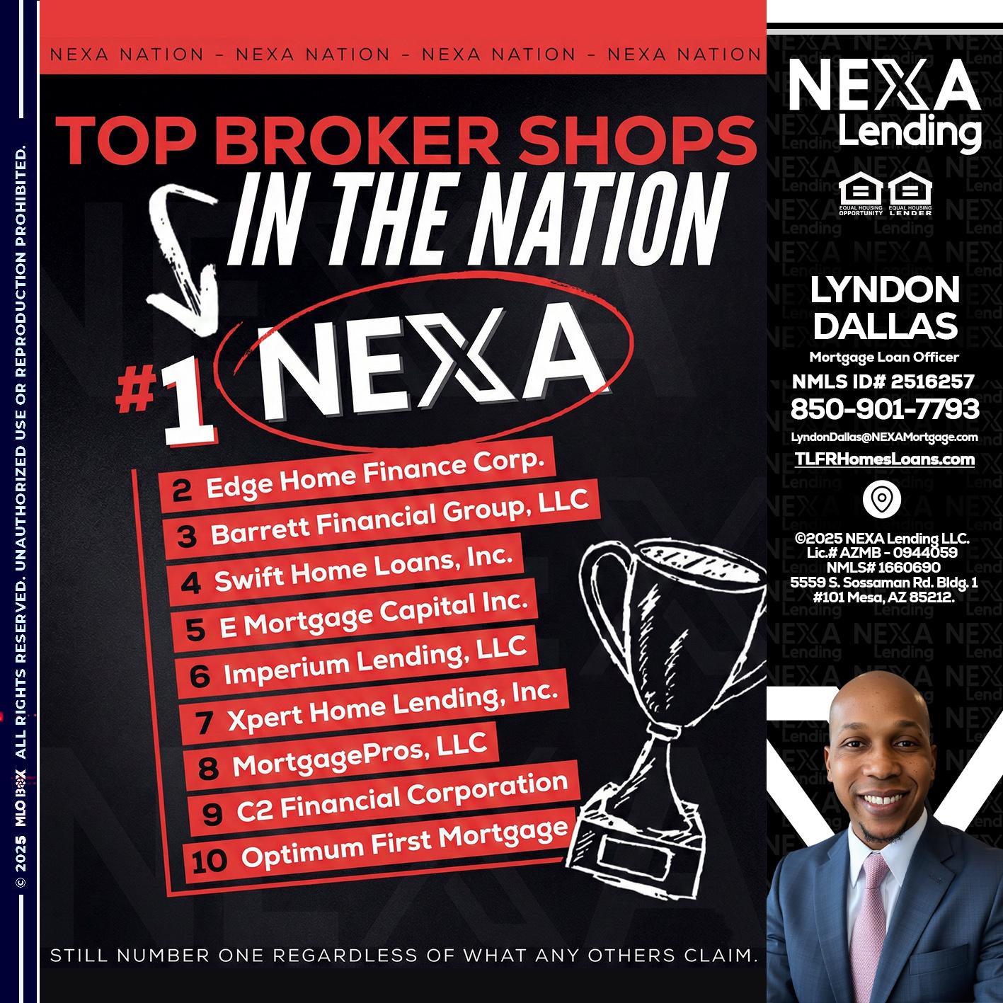 top broker - Lyndon Dallas -Mortgage Loan Officer