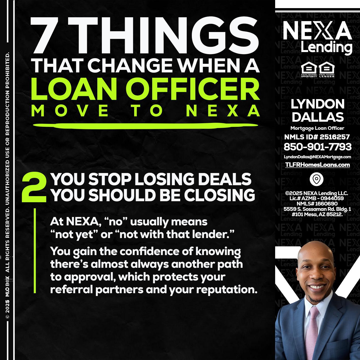 7 THINGS (2) - Lyndon Dallas -Mortgage Loan Officer