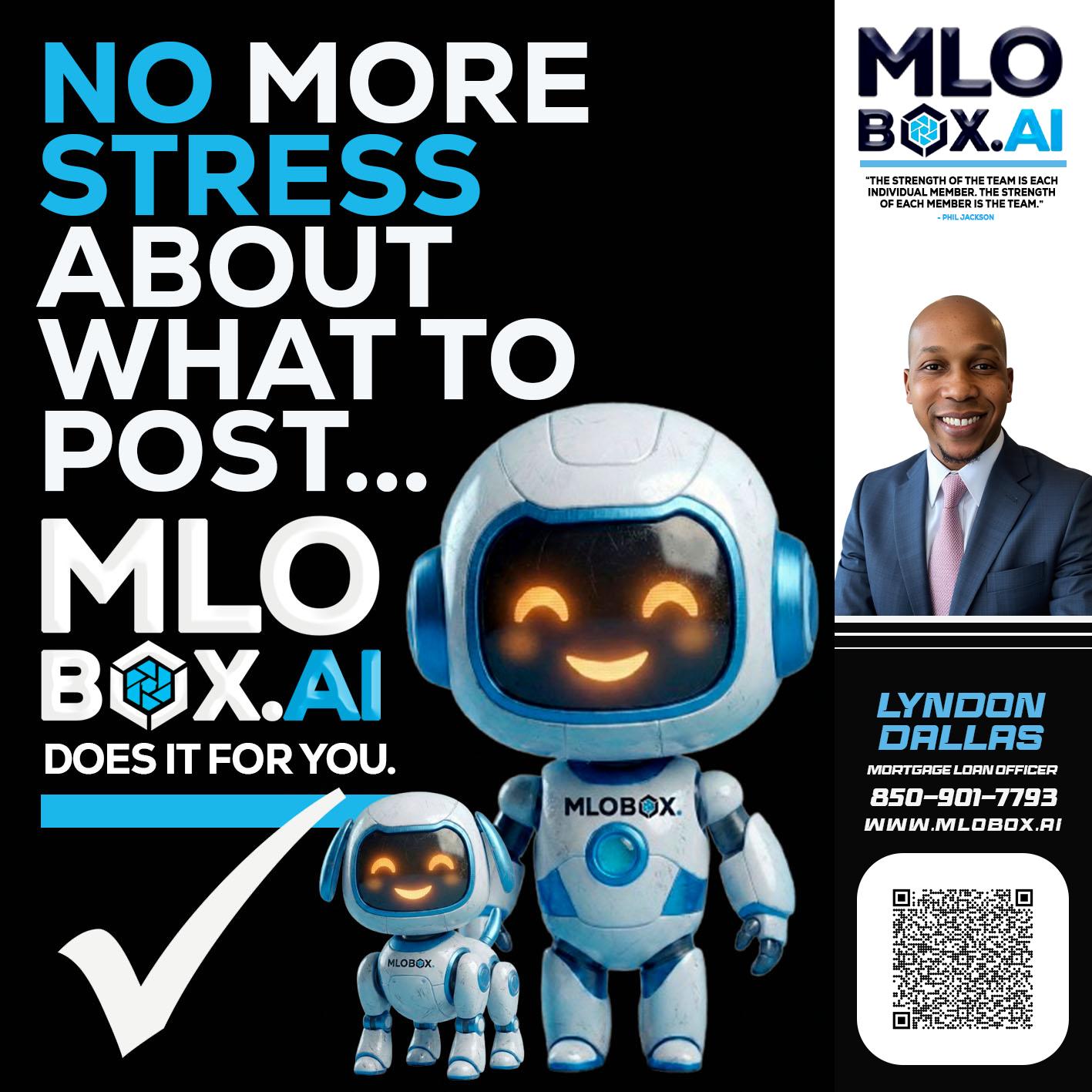 NO MORE STRESS - Lyndon Dallas -Mortgage Loan Officer