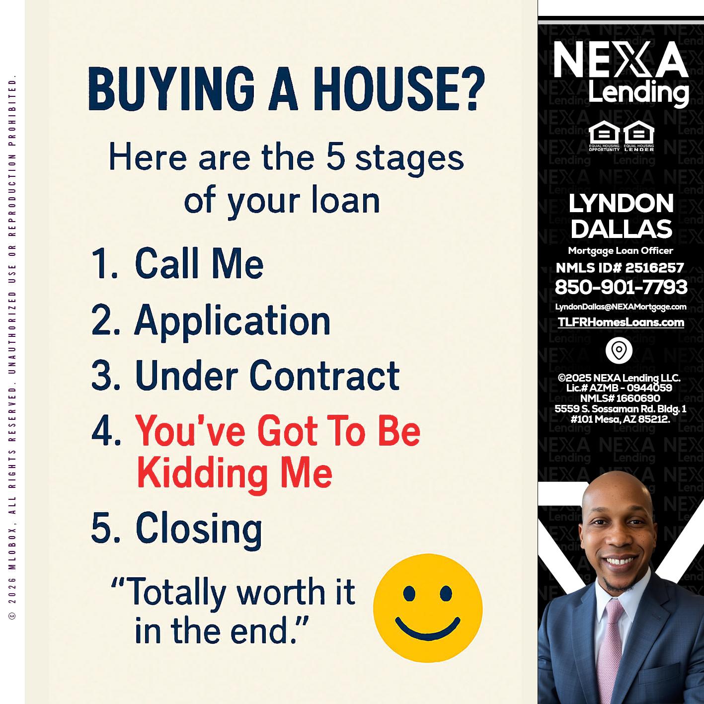 BUYING A HOUSE - Lyndon Dallas -Mortgage Loan Officer