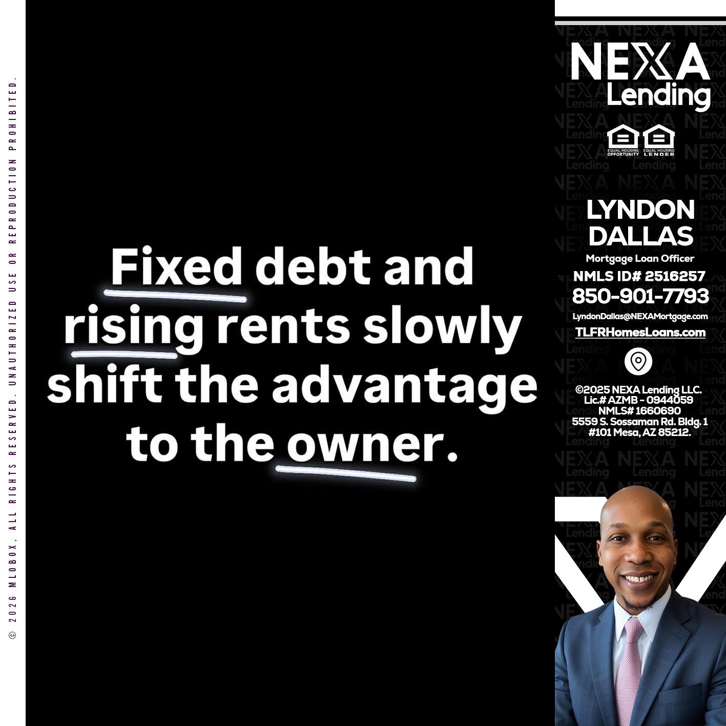 FIXED DEBT - Lyndon Dallas -Mortgage Loan Officer