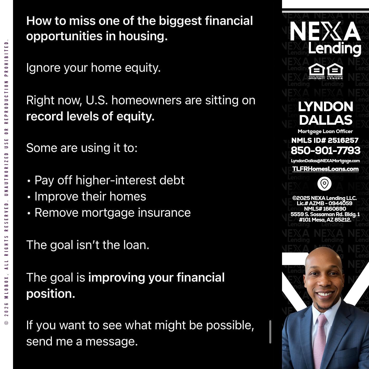 how to miss - Lyndon Dallas -Mortgage Loan Officer