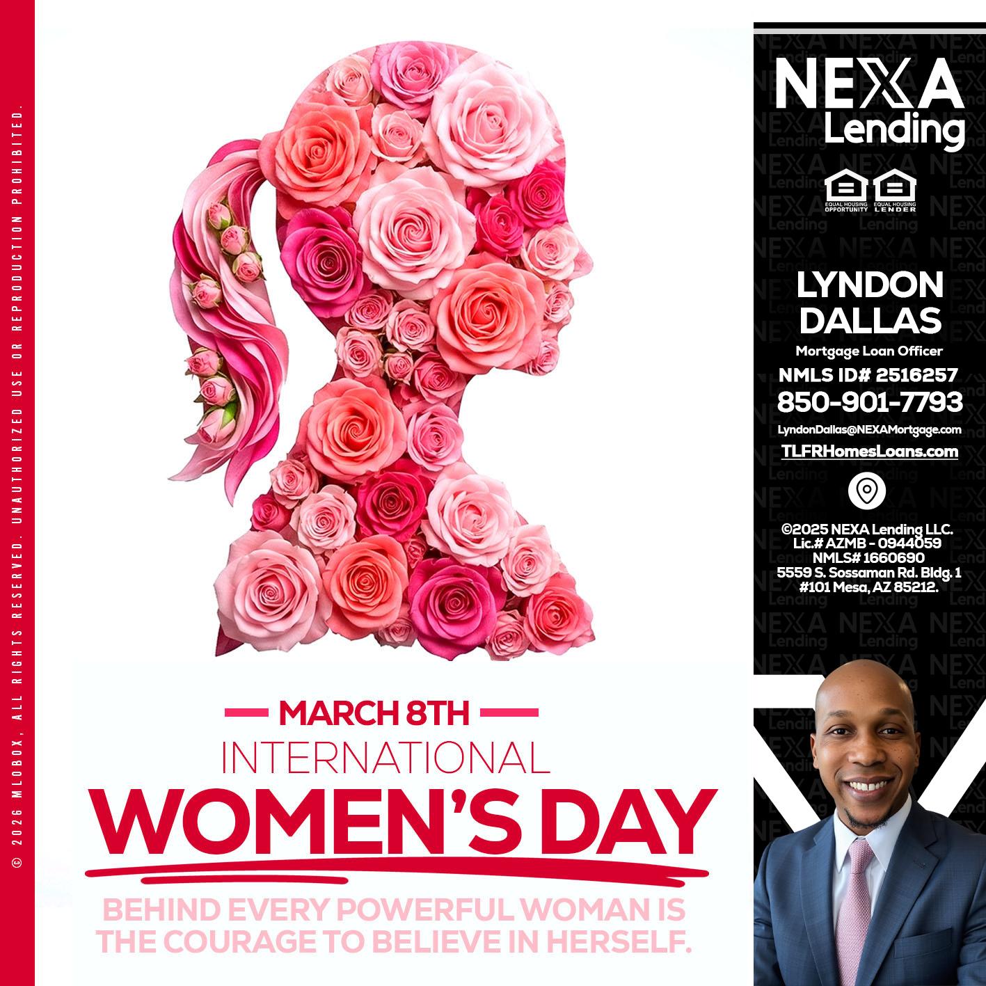 MARCH 8TH - Lyndon Dallas -Mortgage Loan Officer