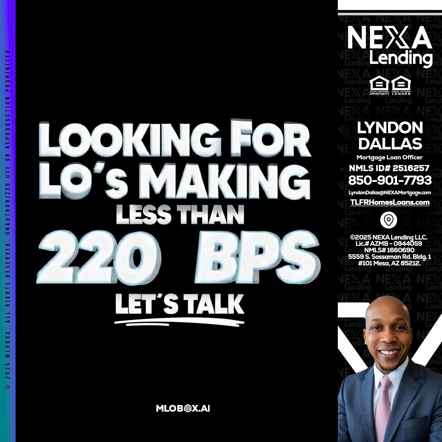 LOOKING FOR - Lyndon Dallas -Mortgage Loan Officer