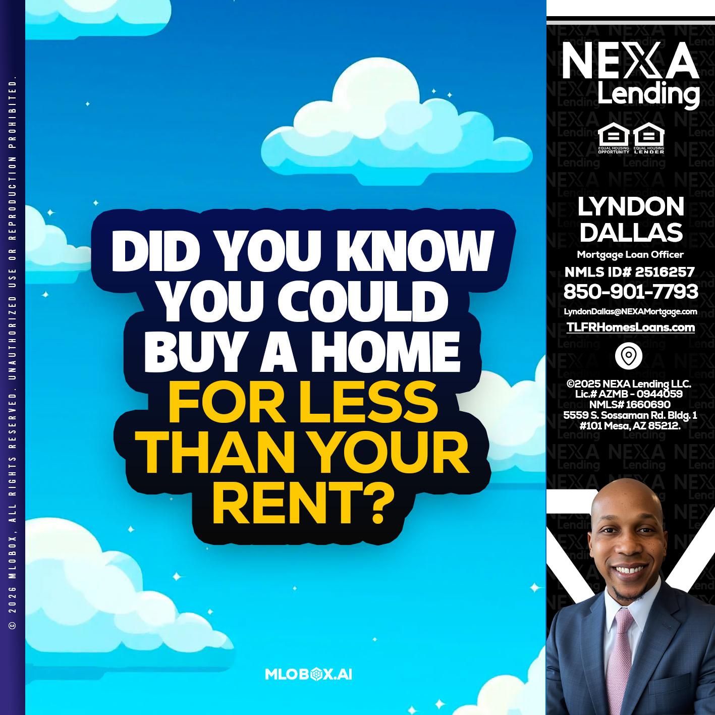 DID YOU KNOW - Lyndon Dallas -Mortgage Loan Officer