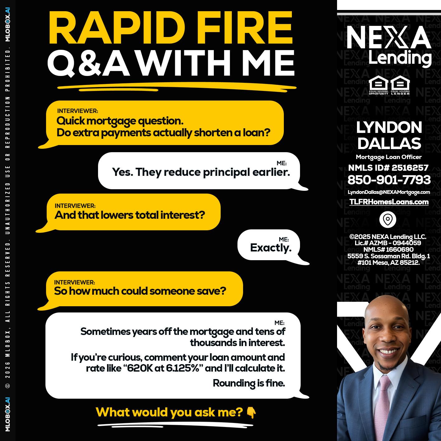 RAPID FIRE QA - Lyndon Dallas -Mortgage Loan Officer