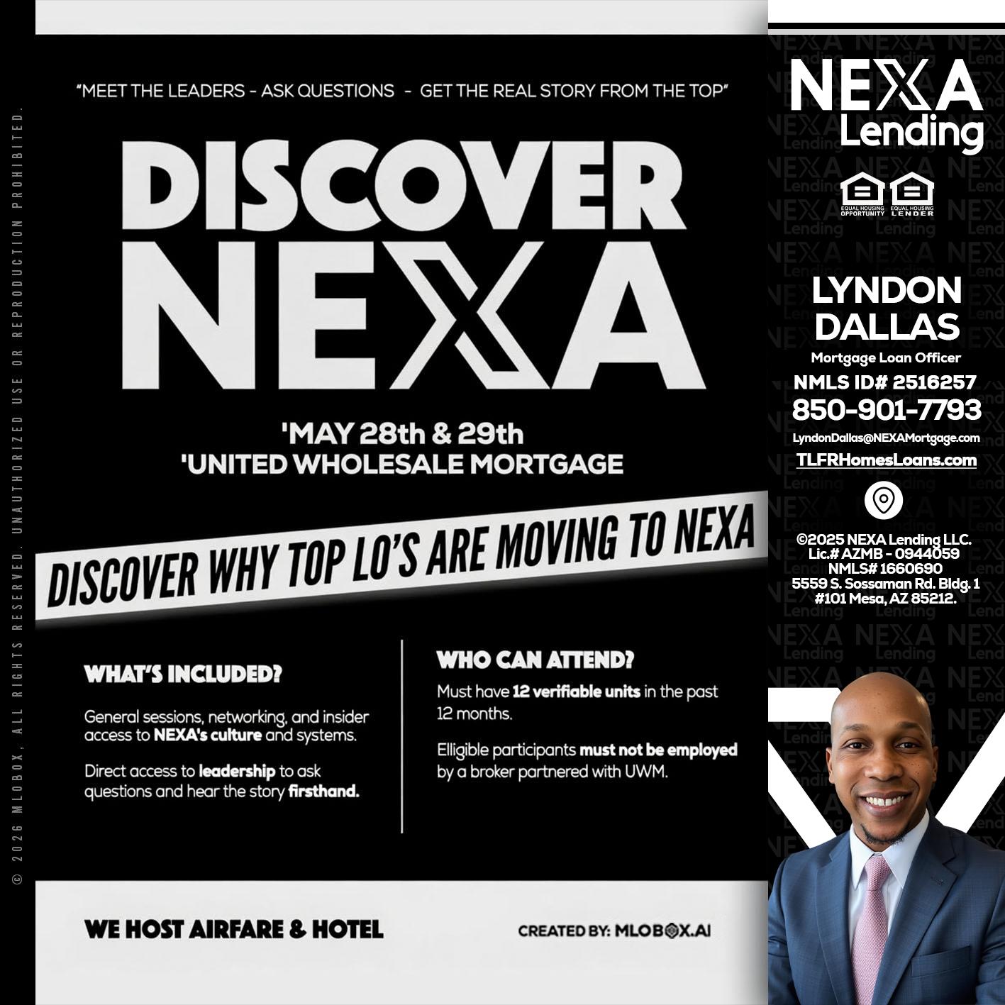 DISCOVER NEXA - Lyndon Dallas -Mortgage Loan Officer