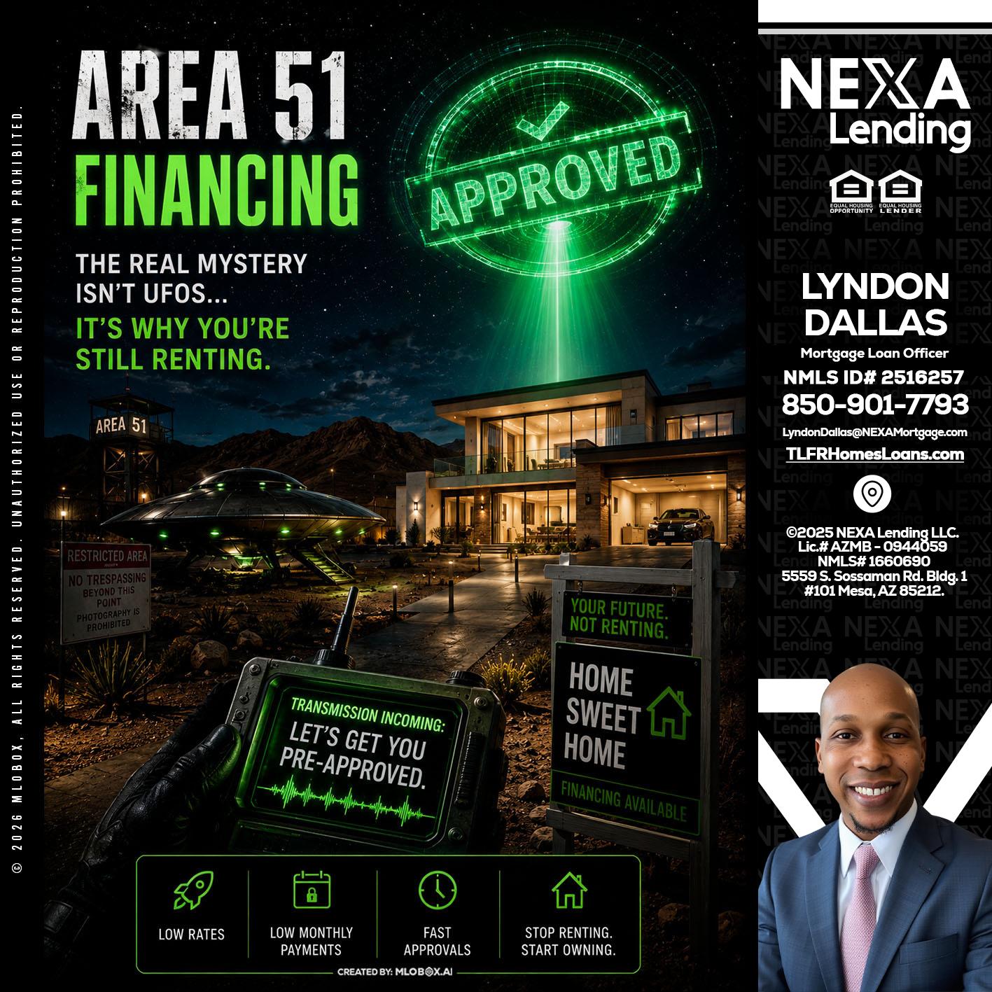 AREA 51 - Lyndon Dallas -Mortgage Loan Officer