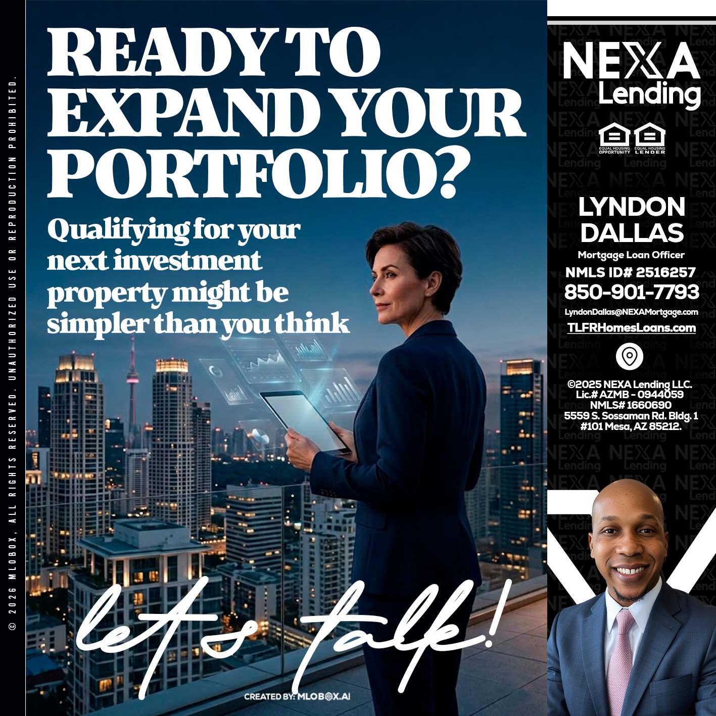 READY TO EXPAND - Lyndon Dallas -Mortgage Loan Officer