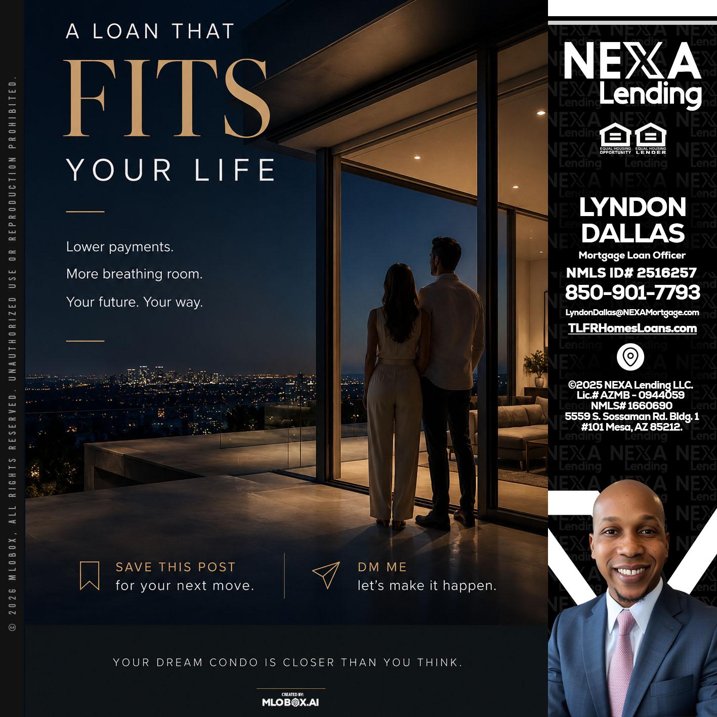 LOANS THAT FIT - Lyndon Dallas -Mortgage Loan Officer