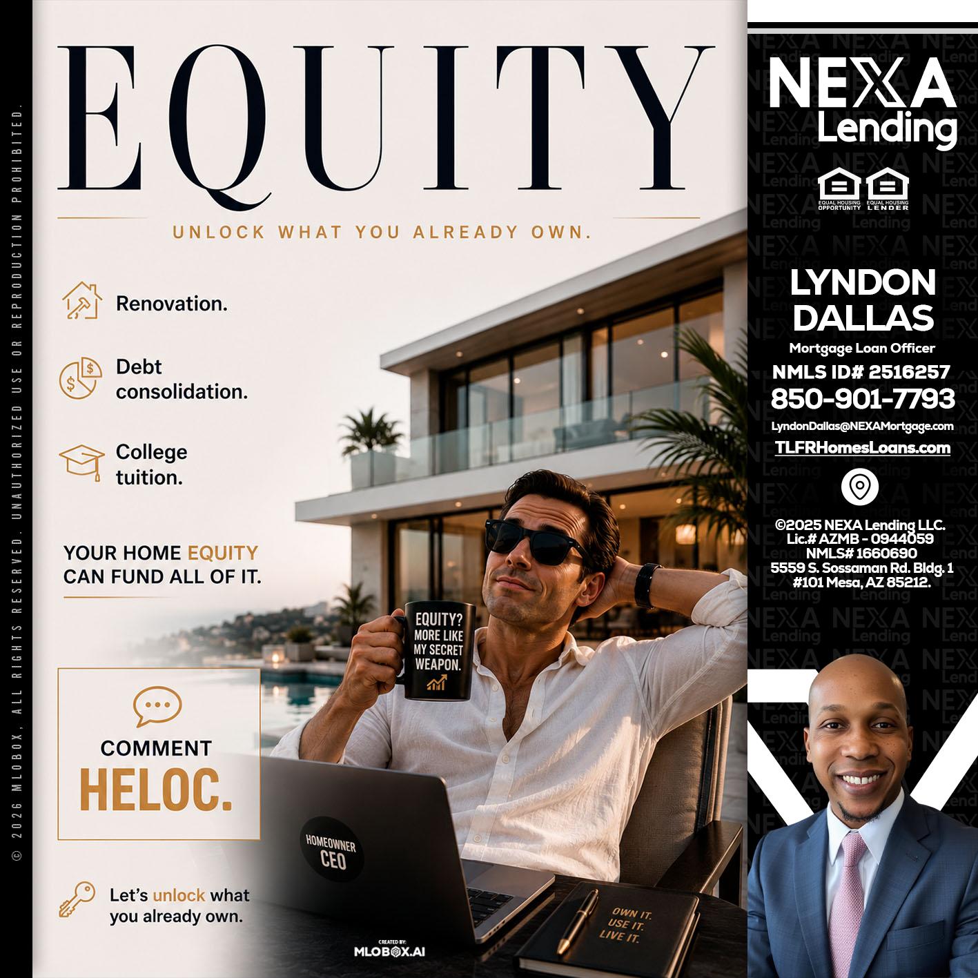 EQUITY - Lyndon Dallas -Mortgage Loan Officer