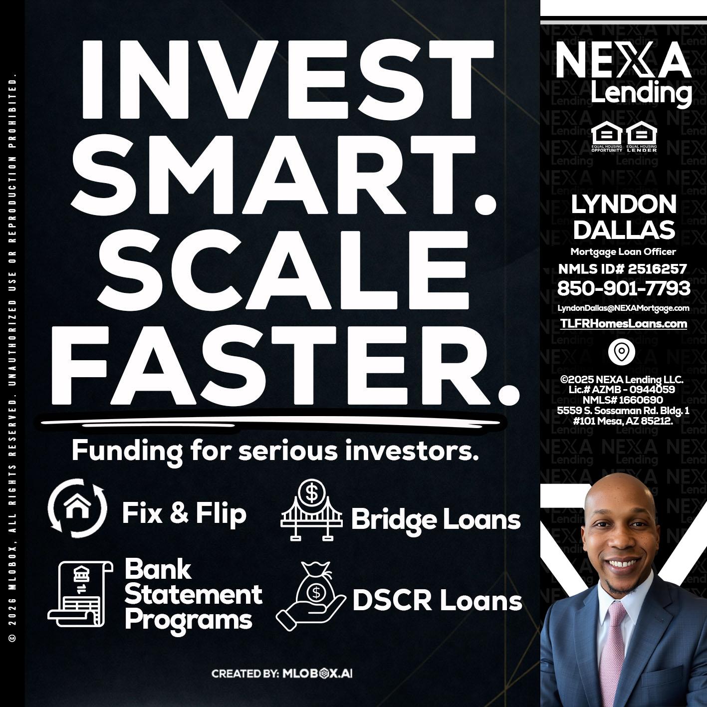 INVEST SMART - Lyndon Dallas -Mortgage Loan Officer