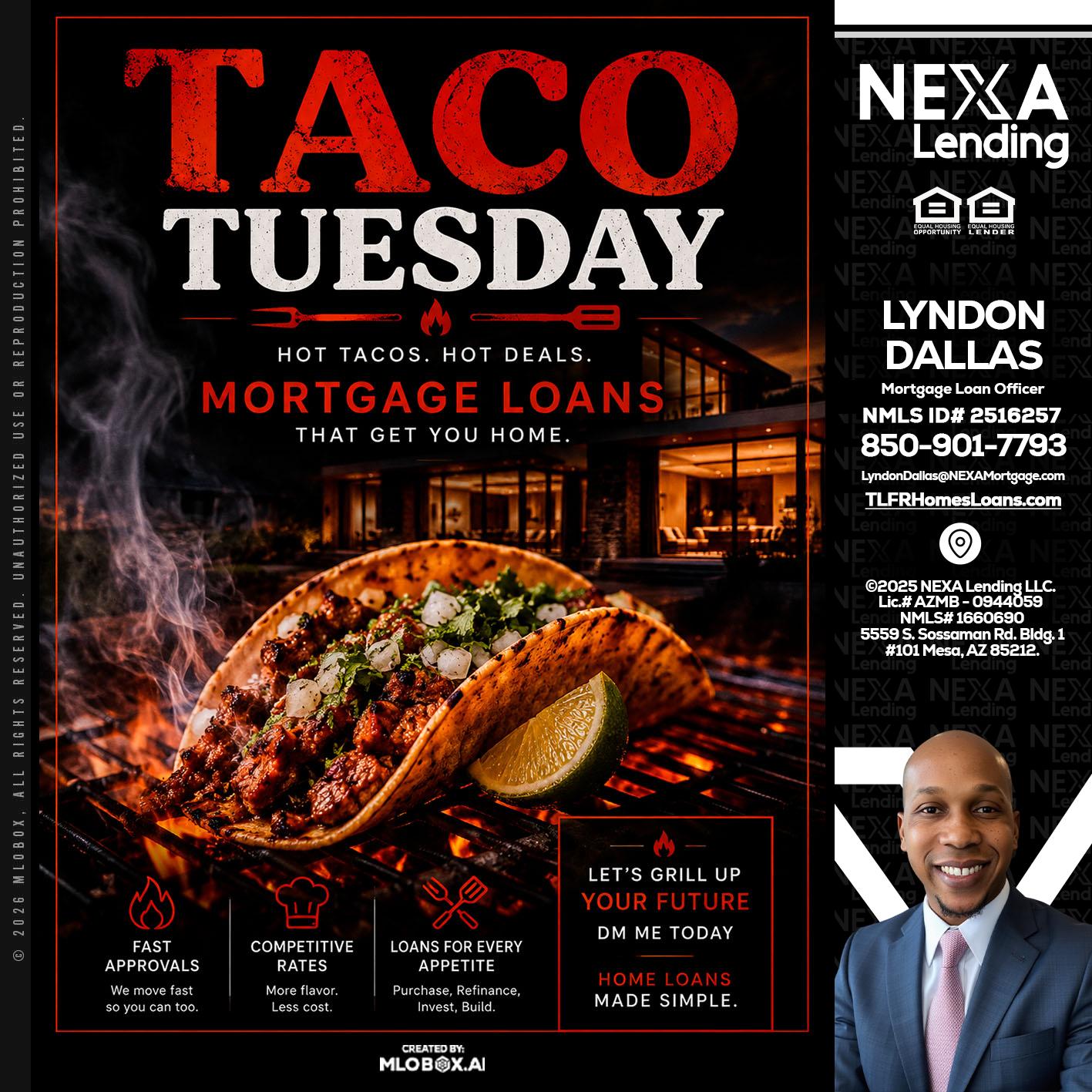TACO TUESDAY - Lyndon Dallas -Mortgage Loan Officer